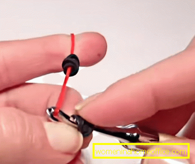 Kako tkati od gumenjaka na vilicama: oči